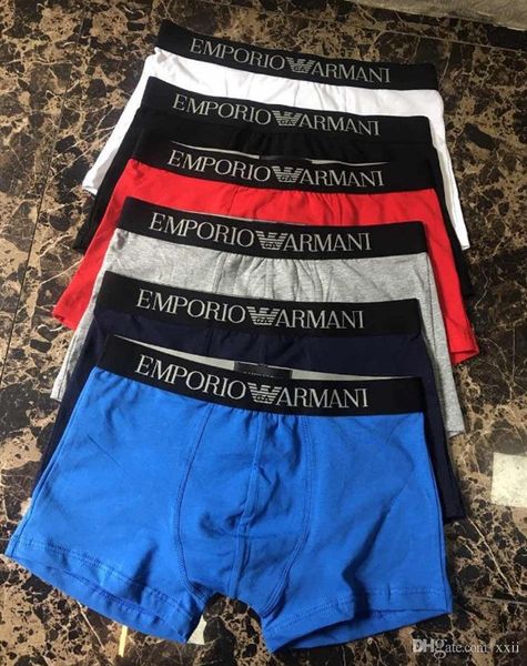 

19 men underwear boxer cotton 6 color m xxl breathable letter underpant hort brand de ign cueca tight wai tband pop