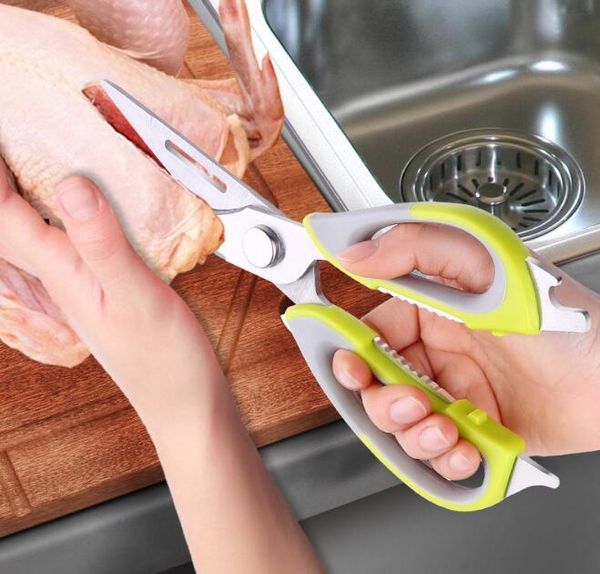 

нержавеющая сталь кухонные ножницы многофункциональный прочный бытовые ножницы резак ножницы кухонные инструменты для рыбы куриные орехи