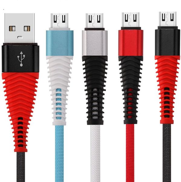 

Быстрая зарядка Type c Micro usb кабель 1m 3ft плетеный нейлон сплав русалка кабели для пер