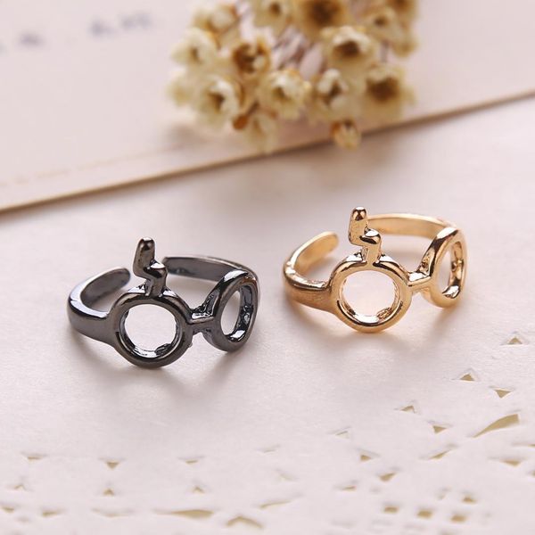 

famous movie harry p deathly hallows glasses opening finger ring for movie fans gift ring accessories, Golden;silver