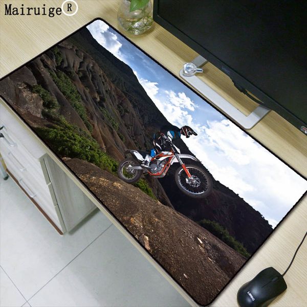 Mairuige Print Motorcycle Racing Stunt Large Size Mouse Pad Desk