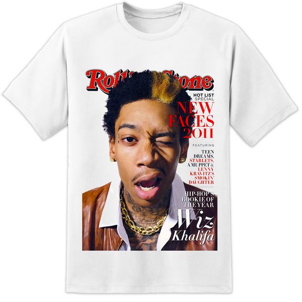 

Футболка WIZ KHALIFA ROLLING STONE - ОГРОМНАЯ ПЕЧАТЬ (S-3XL) HIP HOP DRAKE TRILL NWA