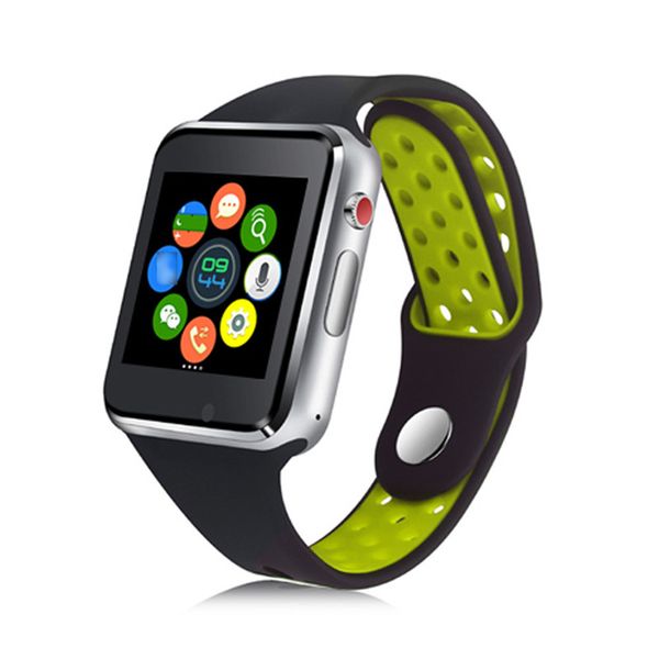 

m3 smartwatch bluetooth tf sim card 2g gsm/gprs network sms remote camera push message sync touchscreen smart hand watch, Slivery;brown