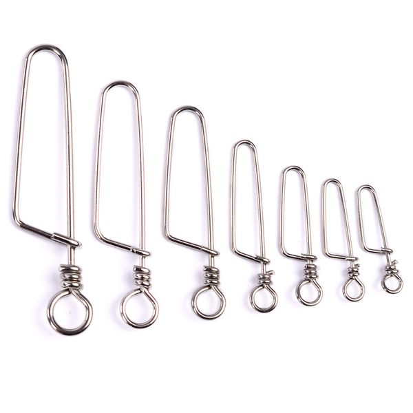 

#304 stainless steel super strong 8-shaped pin 8 sizes fishing lure hook connection ring accessories fishing tackle 100pc/lot