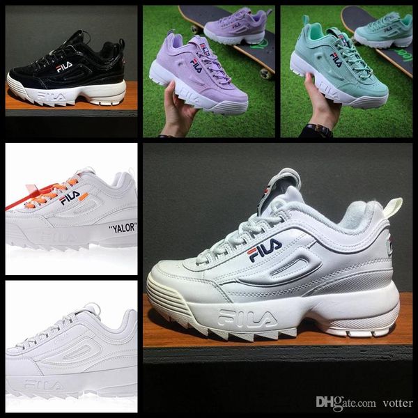 

2018 Disruptors II 2.0 мужские женские белые фиолетовые кроссовки Raf Simons ozweego Chaussures большой