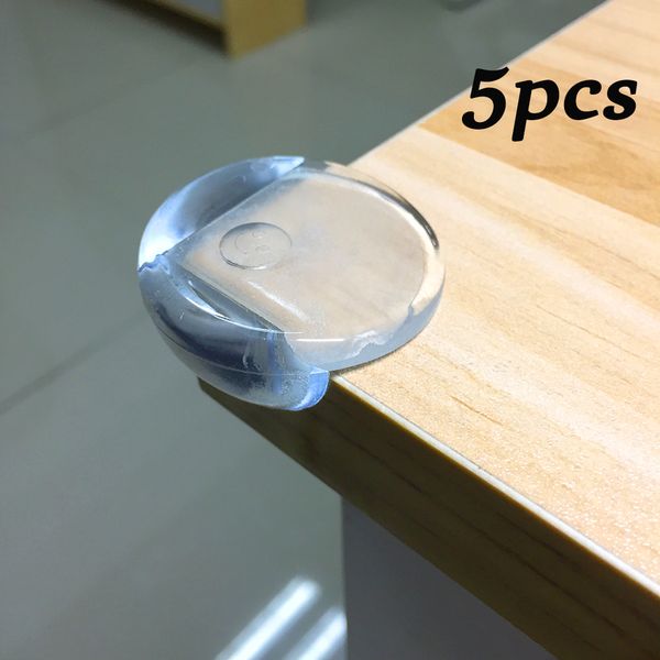

5pcs safety corner protectors guards transparent circular baby proofing corner guards soft no smell table protector