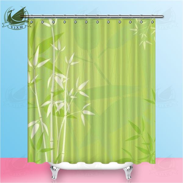 2019 Vixm Home Elegant Zen Bamboo Fabric Shower Curtain Bubble Of