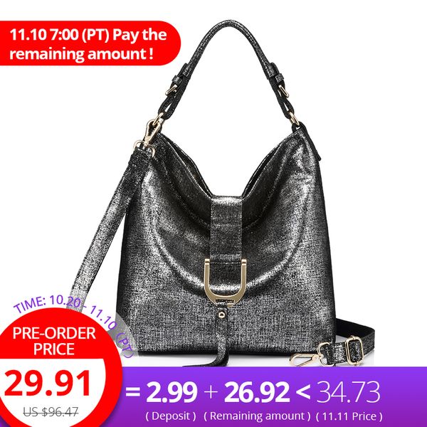 

realer марка натуральная кожа сумка женская сумки на ремне женские сумки бродяга большой емкости дамы повседневная сумка d18102303