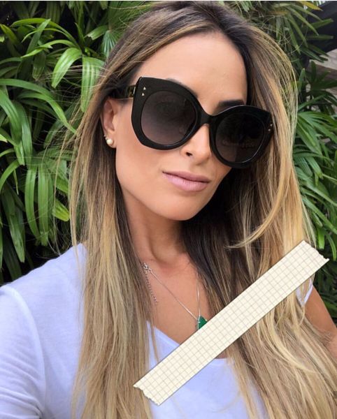 

2018 fashion square sunglasses women retro brand designer sun glasses for female new summer oversized sunglasses uv400 oculos, White;black
