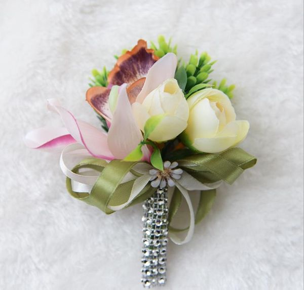

breast flowers, men's brooches, long needles, brides, brooches, brooches, White