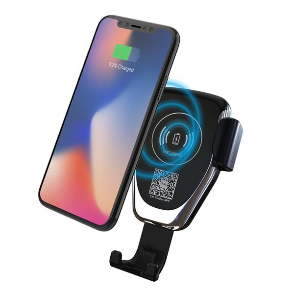 

fast qi wireless charger gravity car charger compatible for iphone x, iphone 8, iphone 8 plus, for samsung many models+ dhl shipping