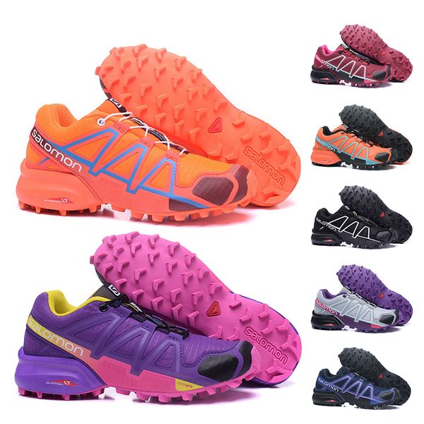 

camping & hiking woman shoes speed cross 4 cs iv waterproof outdoor lushan wading sneakers pink purple orange durable breathable sports shoe