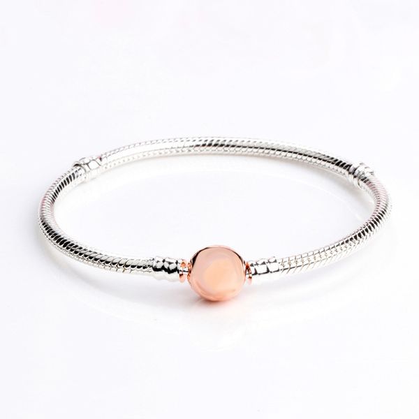 

real s925 streling silver glod plated bracelet fit pandora charms european beads bracelet jewelry diy making 10pcs/lot you can mix size, Golden;silver
