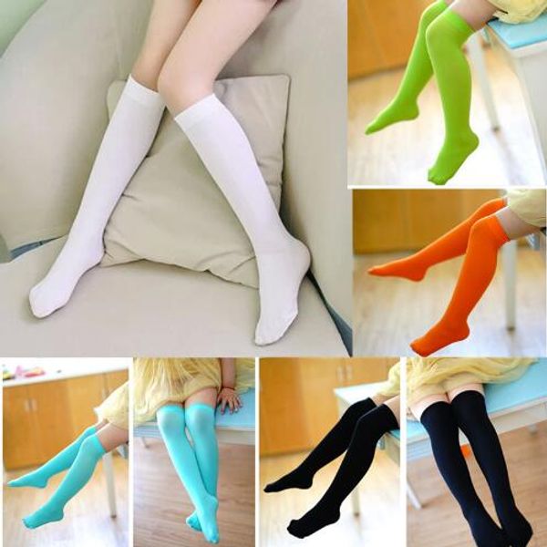 

high school fashion over the knee socks student women's thigh high socks girl compression female stockings long kids socks, Pink;yellow
