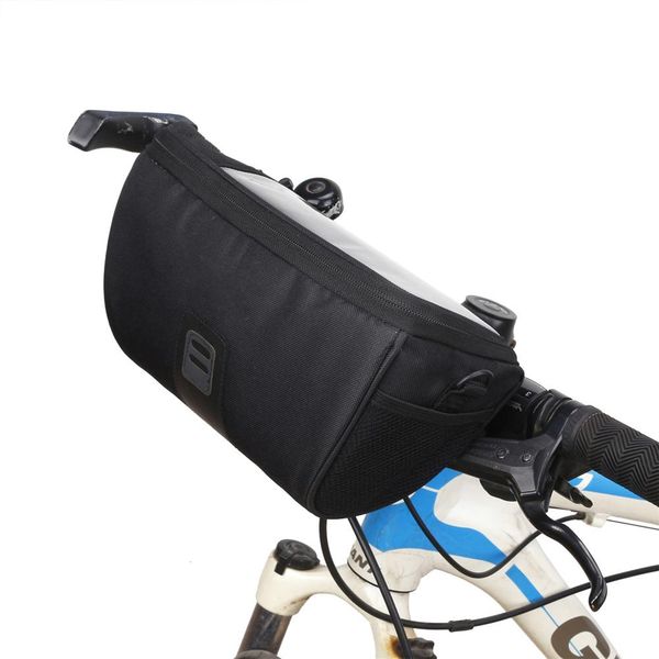 

waterproof mini mountain bike saddle bag folding bike riding bag multifunctional bicycle handlebar front tube shoulder