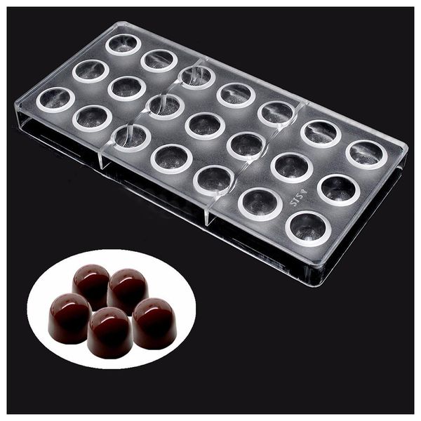 

practical 21 bell shaped clear polycarbonate mould chocolate jelly candy mold tray new