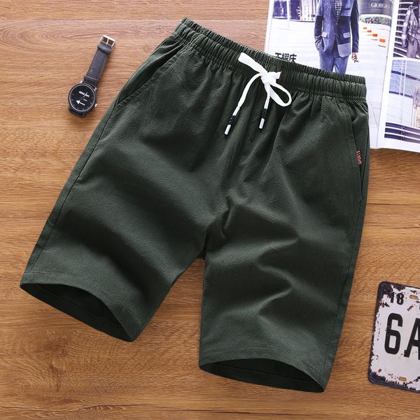 

summer new fashion solid cotton men's shorts breathable cool male short pants comfortable shorts men brand clothing, White;black