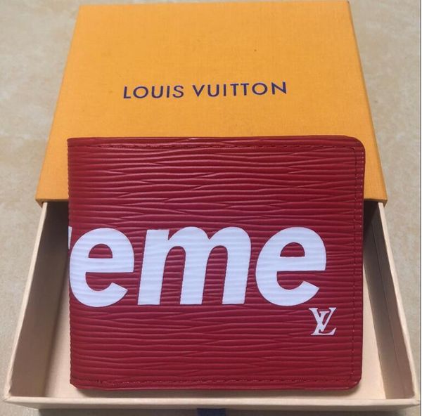 

new wallets luxury for men women bags wallets clutch handbags famous shoulder totes bag, Red;black