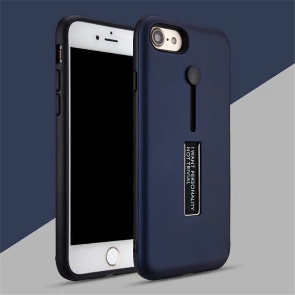 

new arrival finger holer support for iphone 8 plus case silicone phone case for iphone x case hybrid pc+tpu protective cover