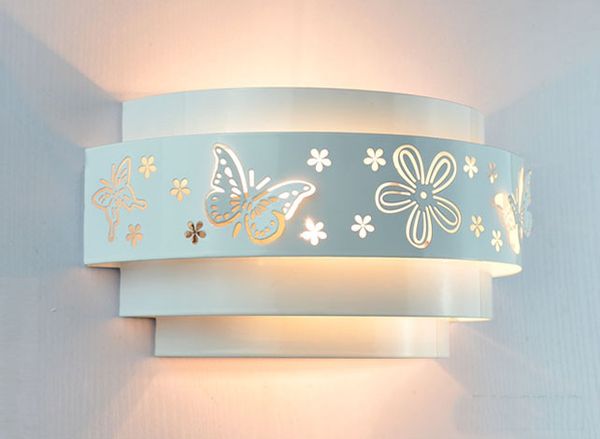 Grosshandel Morden Wandlampen Minimalistische Schmetterling Blume