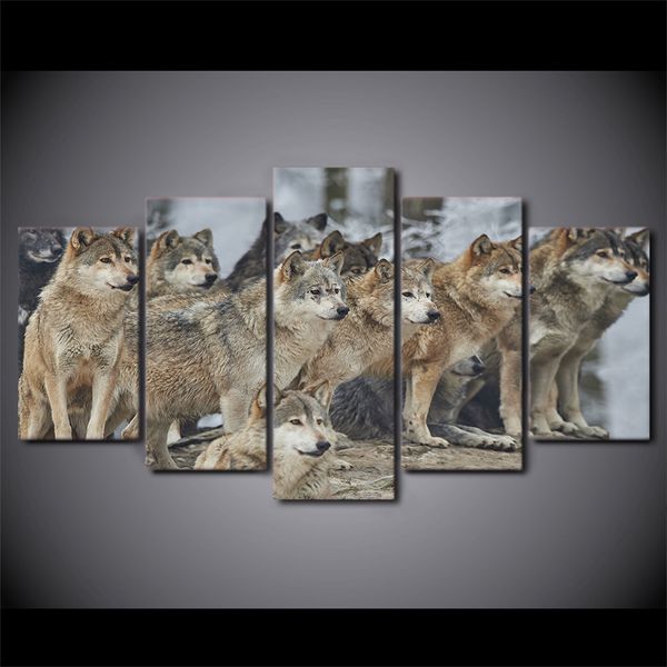 Pintura por Números Wall Art 2 White Wolves DIY Pintura Al Pintura por Números Wall Art 2 White Wolves DIY Pintura Al