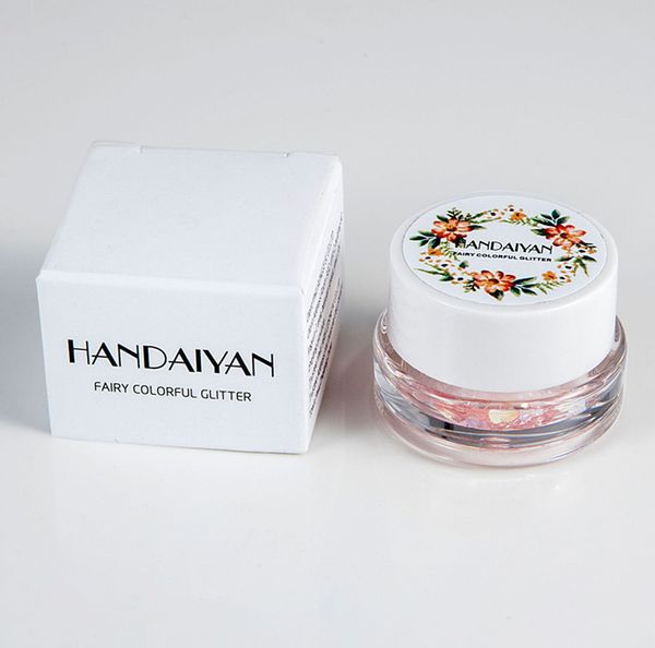 

2018 new handaiyan 6 colors fairy colorful glitter gel used eyes face hair lips in stock with gift