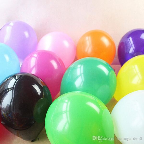

decorative balloon wedding room layout wedding birthday party decoration 2.2 g thickened 10 inch round matt latex balloon