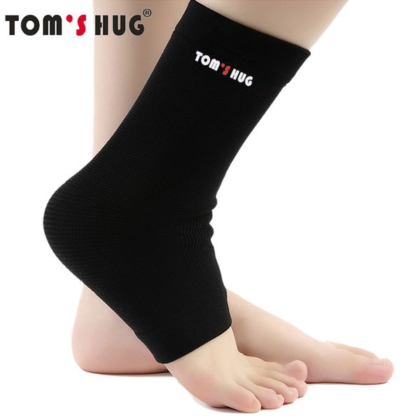 

1 pair ankle protect brace support tom's hug brand bicycle football badminton anti sprained bike ankles nursing care warm black, Blue;black