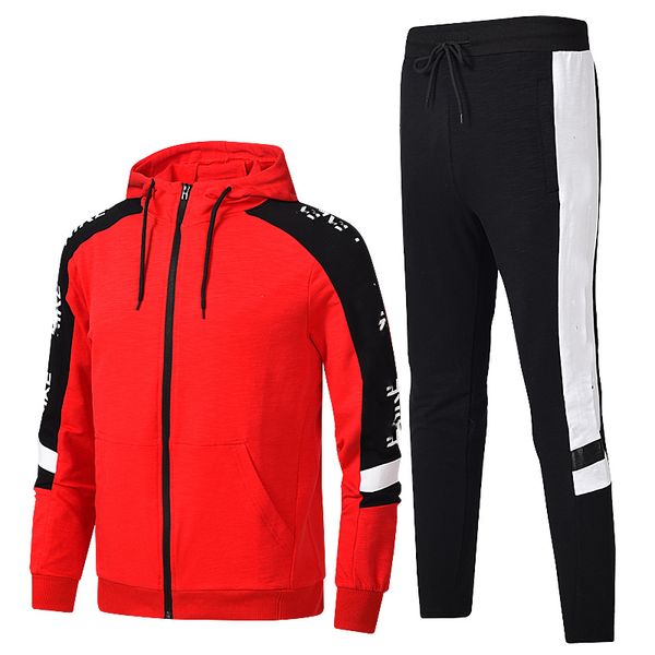 

2020 new fashion tracksuits men and women autumn new casual sports styles trendy products long-sleeved men's tracksui 3 colors, Gray