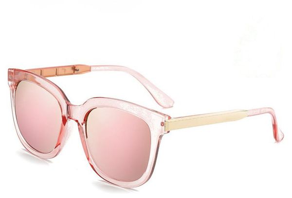 

горячая мода женщины мужчины металлический цвет фильм солнцезащитные очки большая рамка очки черная граница солнцезащитные очки очки для пок, White;black