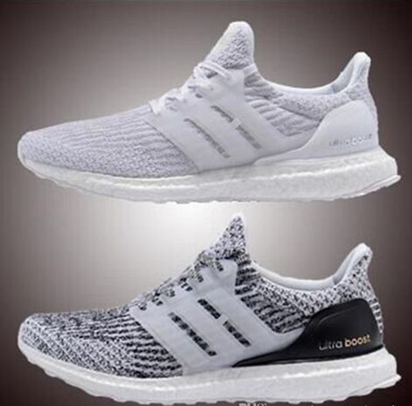 

2019 ultra boost 3.0 men casual shoes ultraboost oreo grey designer shoes women sport sneakers us 36-45, Black