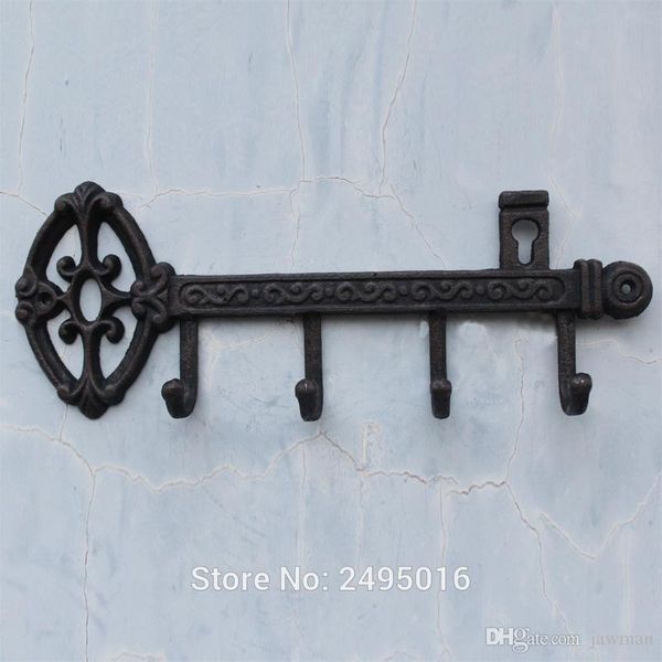 2019 Cast Iron Skeleton Key Rack Holder Wall Decoration With 4