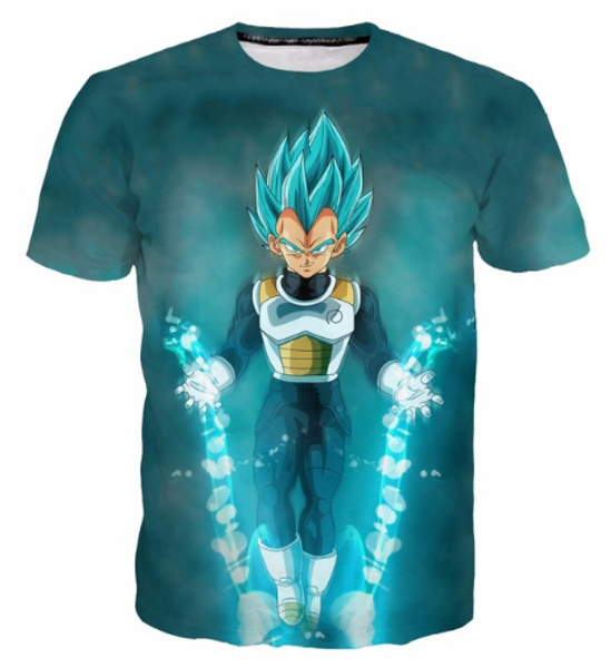 

новое прибытие мужчины / женщины dragon ball гоку 3d печатный футболка summe стиль мода высокое качество повседневная футболка s-xxxxxxxl u6, White;black