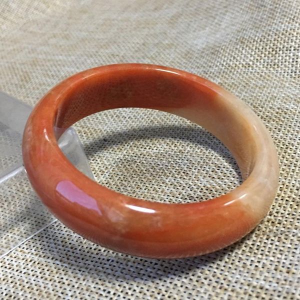 

55mm lavender green stoneite stone bangle bracelet handmade a032, Black
