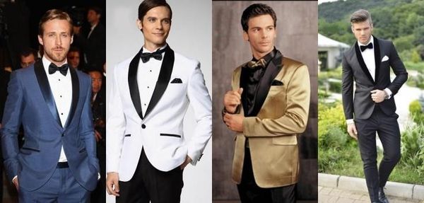 

popular shawl lapel one button groom tuxedos groomsmen men formal suits business prom suit customize(jacket+pants+tie)no63, Black;gray