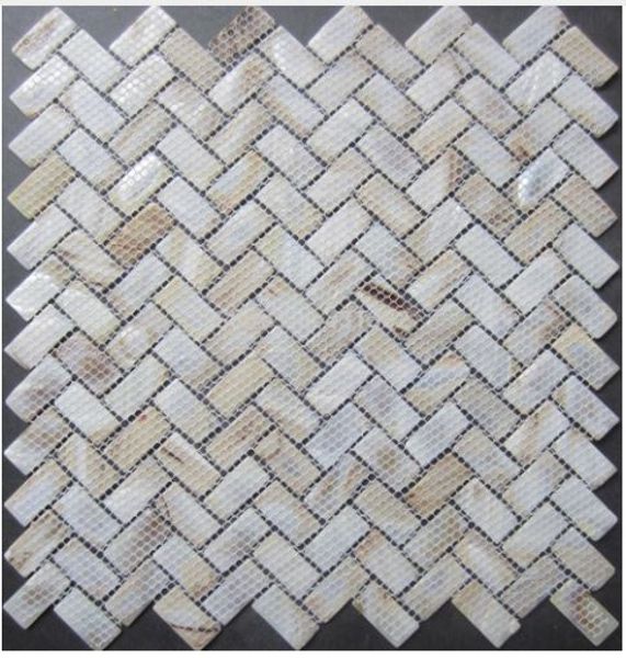 New Color Mosaic Tile 15x30mm Mother Of Pearl Tiles Natural Shell