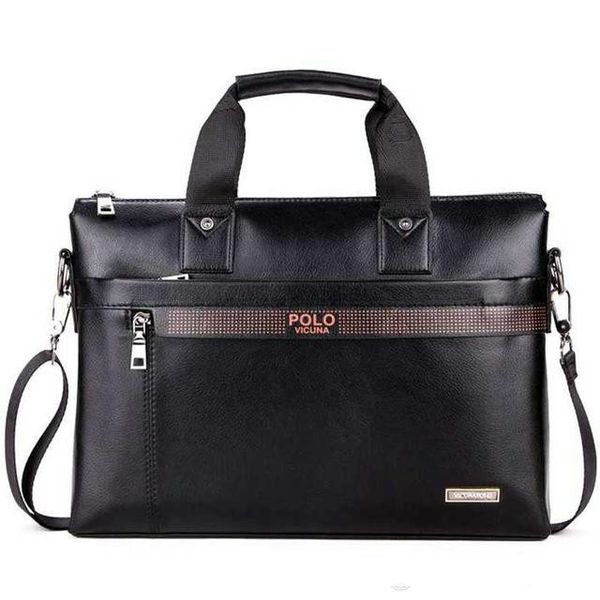 

sell fashion simple dot famous brand business men briefcase bag leather lapbag casual man bag shoulder bags