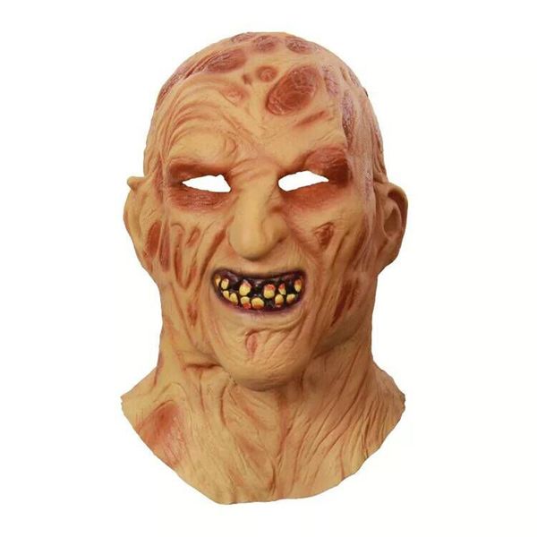 

realistic party costume horror mask deluxe freddy krueger mask scary halloween carnival cosplay zombie mask