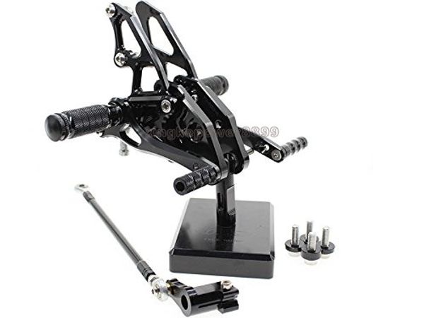 

cnc rearset foot pegs rear set footrests fully adjustable foot boards for yamaha yzf r15 r150 2012-2017