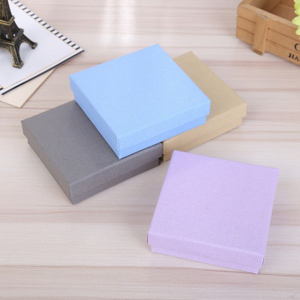 

[simple seven]11*11*4cm specail paper lovers jewelry box/ fashion pedant box/ necklace package/ jewelry brooch case/trend bracelet packing, Black;white