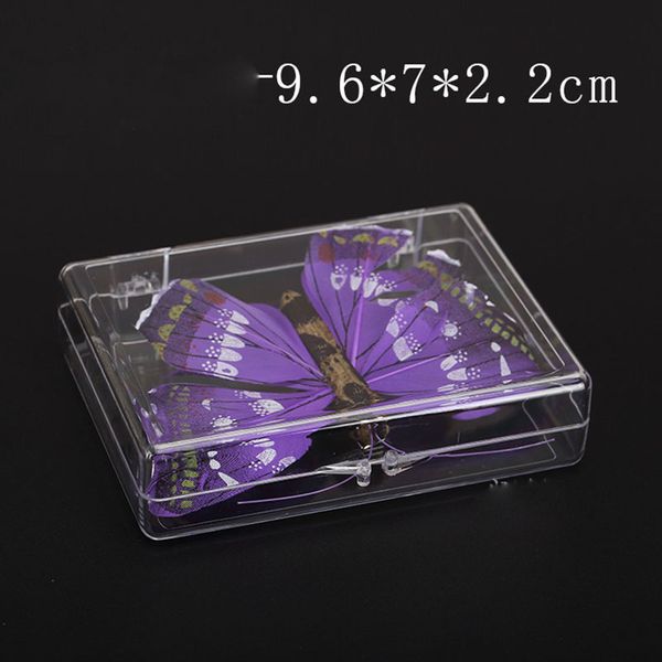 

empty transparent clear box sealed package display plastic rectangular playing cards business card storage box