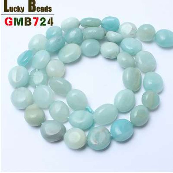 

8-10mm irregular amazonite beads natural stone beads for jewelry making 15inches diy beads for making gift ing, Black