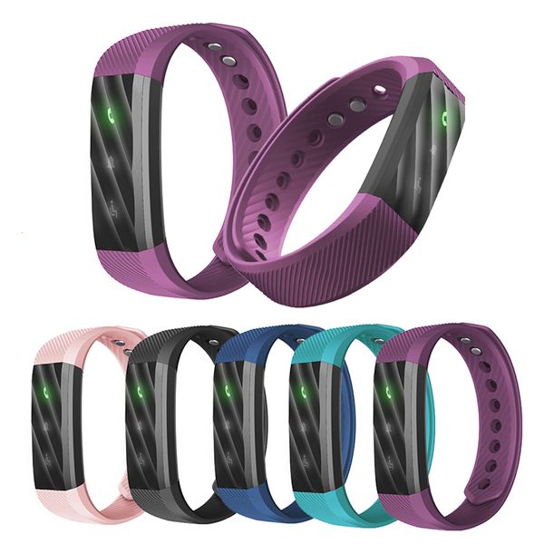 

id115lite smart bracelet fitness tracker step counter sleep monitor band alarm clock vibration wristband pk id115 women