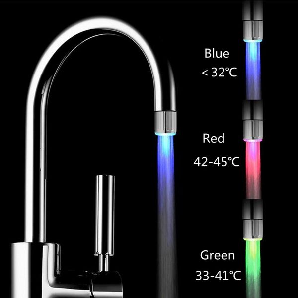 2019 Mini Colorful Led Faucet Light Temperature Control Three