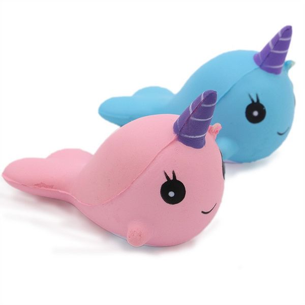 

new 2 colors lovely cartoon pendant pu slow rebound simulation whale toys kid decompression toys t3i0088