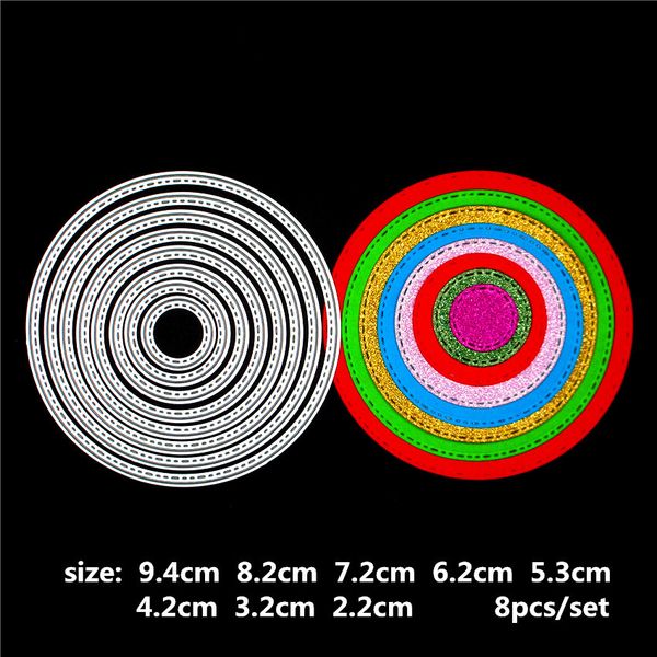 

резка умирает круглый 8шт альбом фото для открыток скрапбукинг и поделки из бумаги папка для тиснения diy машины для изготовления бумаги