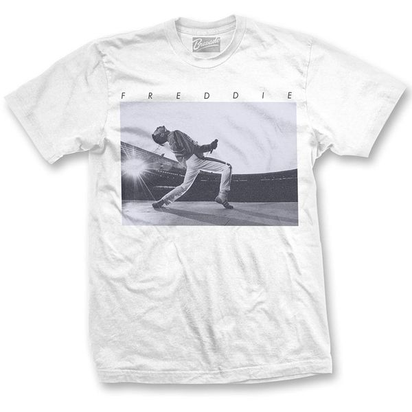 

Queen Freddie Mercury Howl T-shirt-White Hip Hop Новинка Футболки Мужская марка Одежда Top Tee Summer 2017 100% Хл