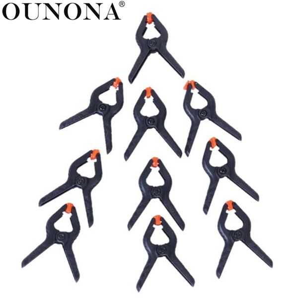 

ounona 16pcs 45mm p studio canvas muslin paper backdrop clamps clips (black+orange