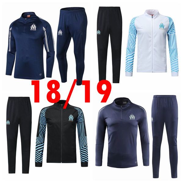 

Olympique de mar eille track uit occer jacket maillot de foot 2018 19 payet trootman thauvin om football jacket full zipper track uit
