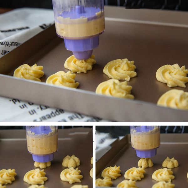 

baking cookies press gun pastry tools mold 10 flower mold 8 pastry tip presser